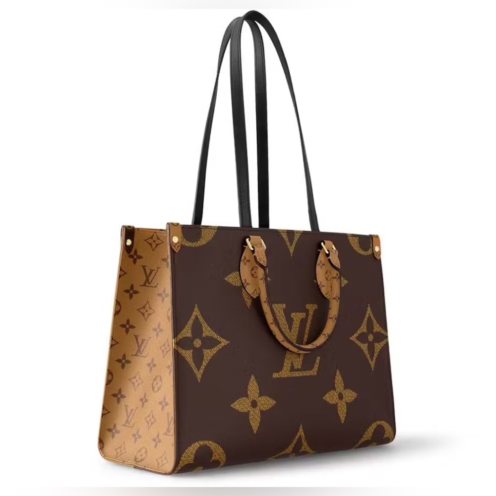 Louis Vuitton On The Go Monogram Giant Reverse MM Brown